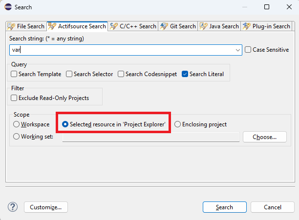 7045 1 SearchSelectedResource